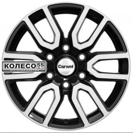 А/диск 6x139.7 8.0x17 et38 d67.1 CARWEL Барал 1723 (Mitsubishi L200) abt