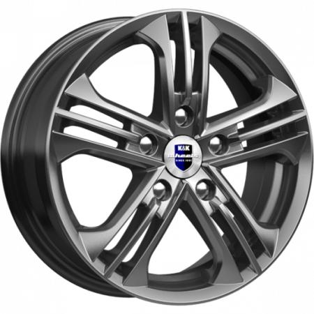 А/диск 5x112 6.0x15 et47 d57.1 КиК Trinity (КС615) дарк платинум