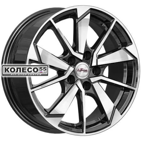 Диск литой 6,5*16 5*108 ET33 60,1 iFree (КИК) Зиплайн (КС1042) блэк джек