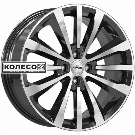 А/диск 4x100 7.0x17 et43 d60.1 iFree Андерсен (КС912) блэк джек
